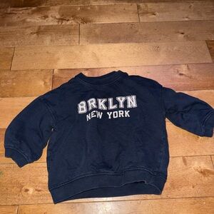 H&M Navy BRKLYN New York Kids Sweatshirt